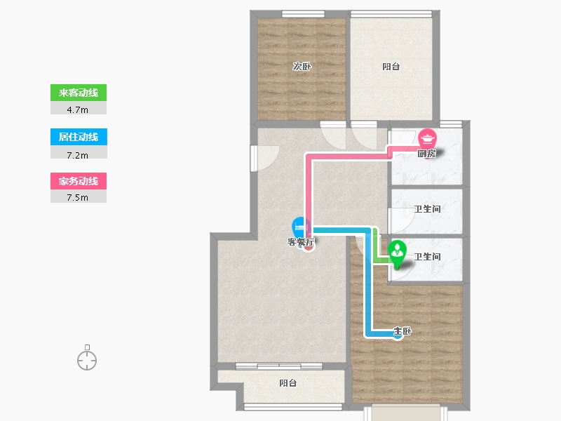 河北省-邢台市-顺城国际(三期)-89.00-户型库-动静线