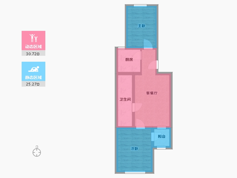 北京-北京市-育慧里二区-47.50-户型库-动静分区