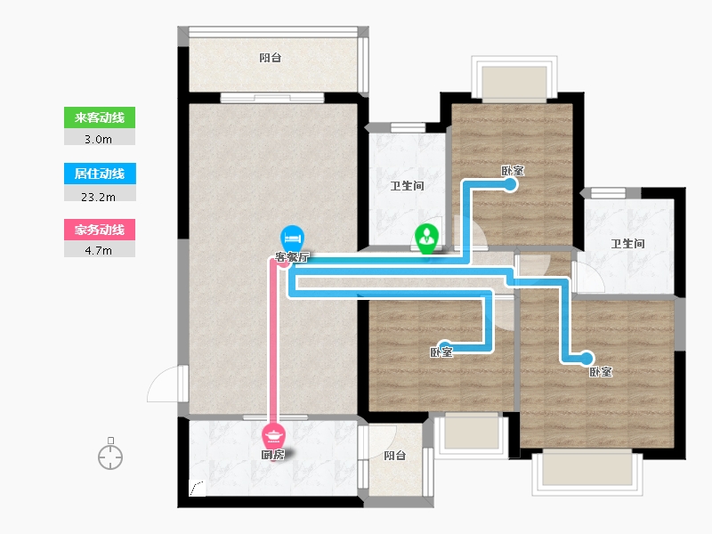 贵州省-贵阳市-诚景尚城-87.06-户型库-动静线