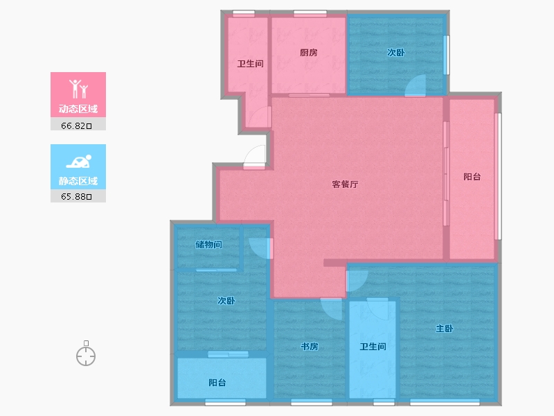 浙江省-衢州市-绿城城投·礼贤未来社区-120.00-户型库-动静分区