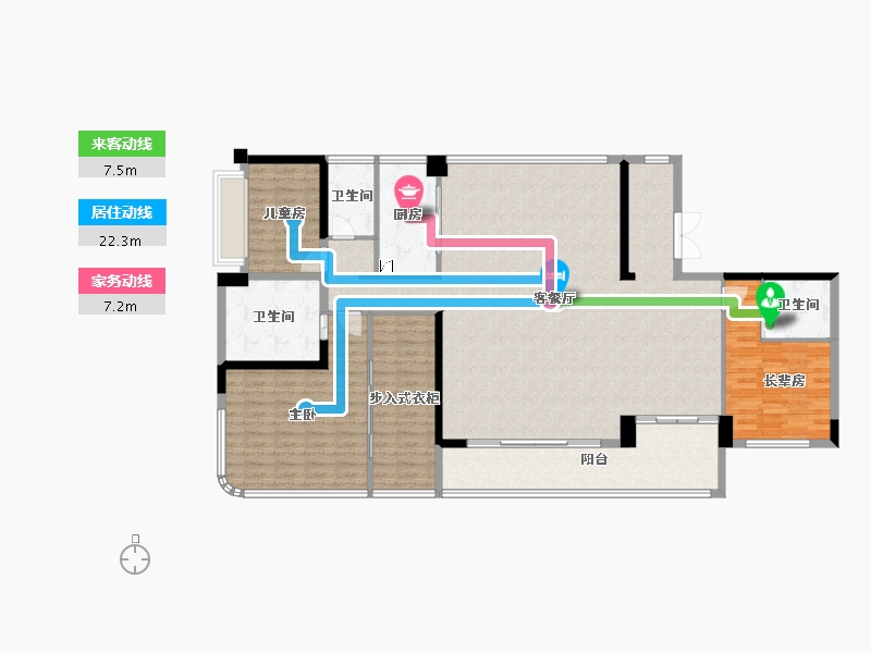 广东省-惠州市-中海龙湖百賢府-166.40-户型库-动静线