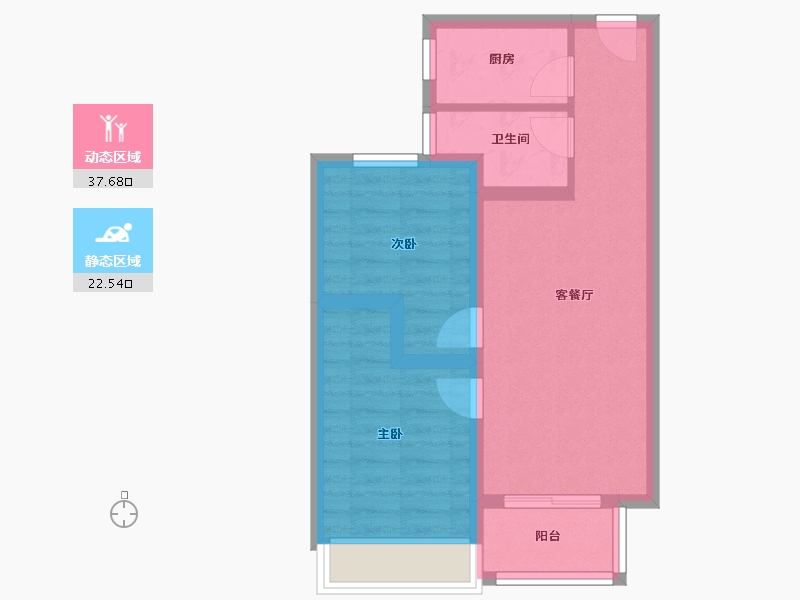 山东省-菏泽市-中达宜居锦苑-52.81-户型库-动静分区