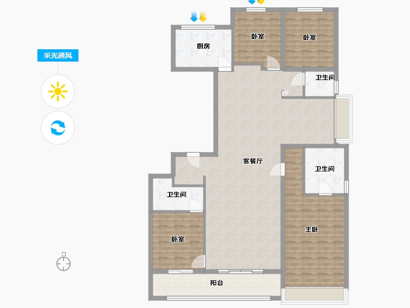 福建省-厦门市-建发养云-199.00-户型库-采光通风