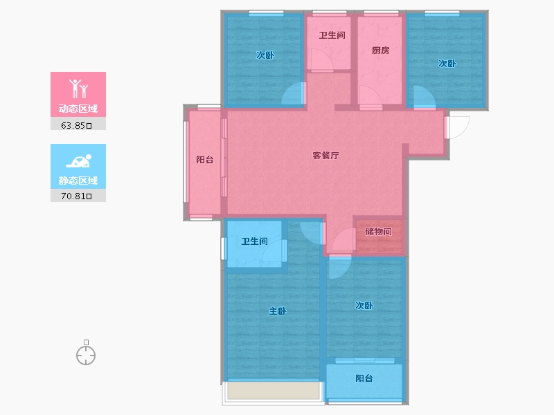 山东省-菏泽市-中达宜居锦苑-120.01-户型库-动静分区