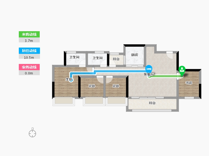 重庆-重庆市-建发书香府-81.53-户型库-动静线