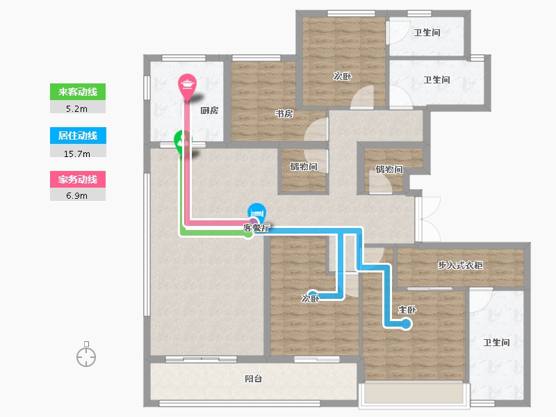 浙江省-衢州市-绿城城投·礼贤未来社区-150.41-户型库-动静线