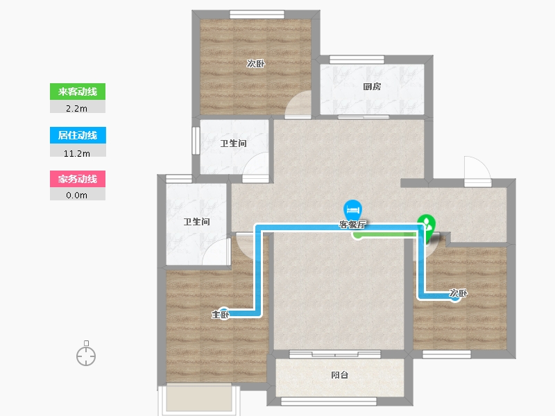 河北省-衡水市-君悦华府-79.84-户型库-动静线