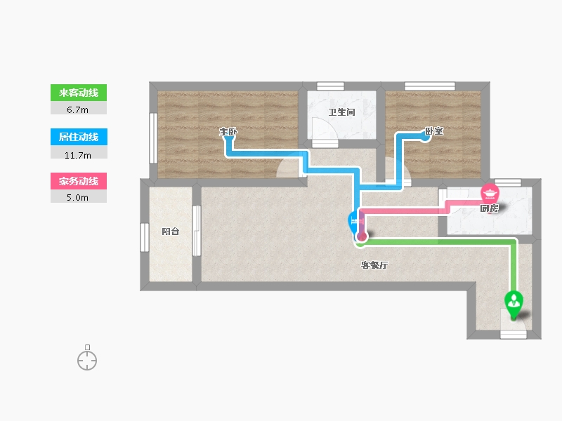 广东省-广州市-恒大冠珺之光-57.20-户型库-动静线