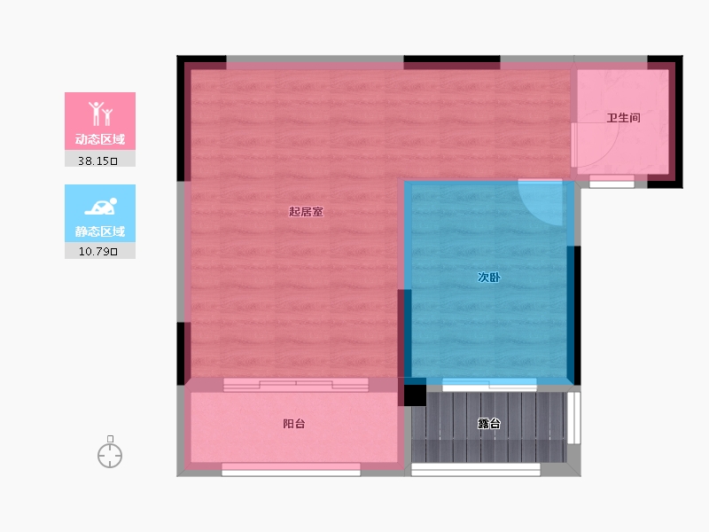 重庆-重庆市-龙泉香榭-77.00-户型库-动静分区