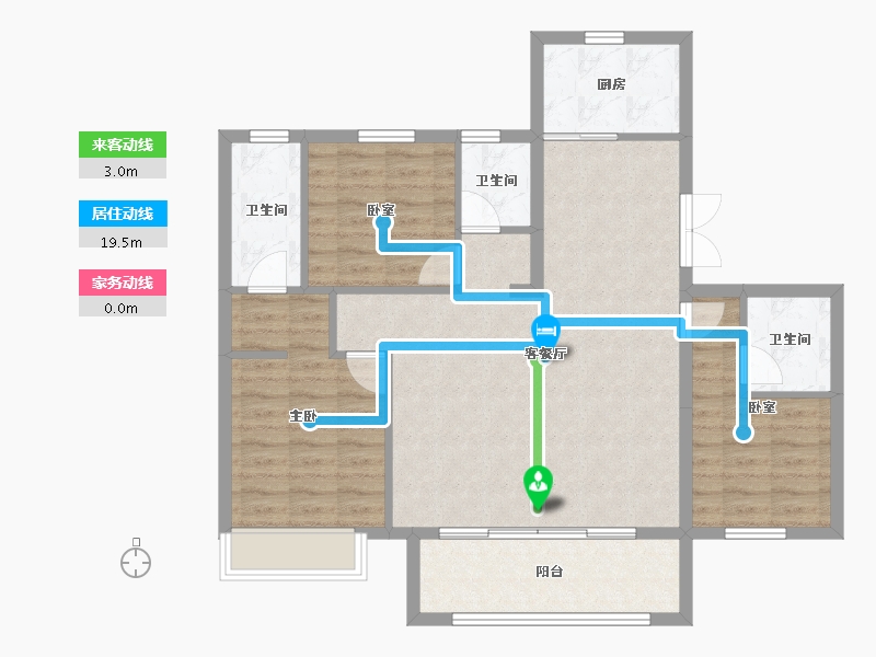 河北省-衡水市-君悦华府-95.08-户型库-动静线