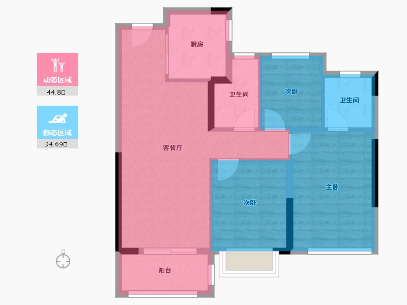 福建省-莆田市-建发文著-71.20-户型库-动静分区