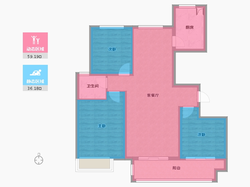 安徽省-马鞍山市-明发明博小镇-85.00-户型库-动静分区