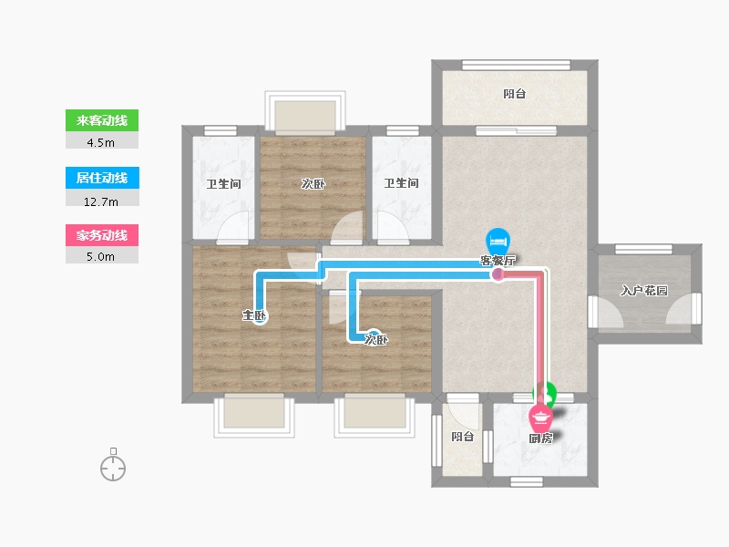 广东省-珠海市-实地紫藤公馆-72.62-户型库-动静线