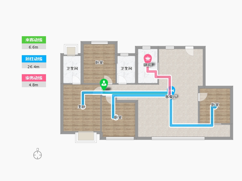 福建省-厦门市-联发保利臻樾-111.20-户型库-动静线