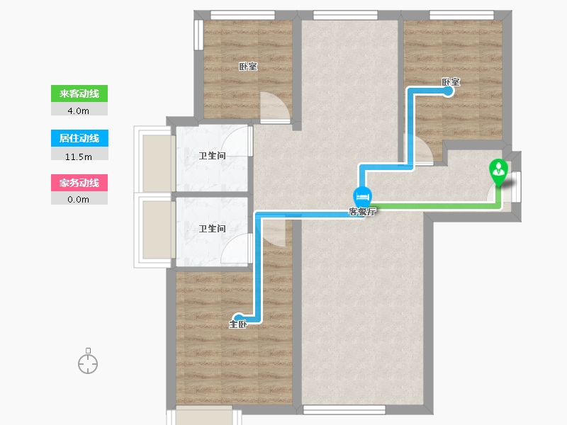 福建省-厦门市-翔安后村TOD·璞安-71.20-户型库-动静线