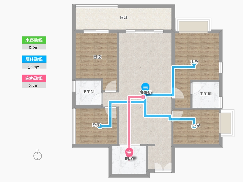 广东省-东莞市-碧桂园·瑜璟臺-98.09-户型库-动静线