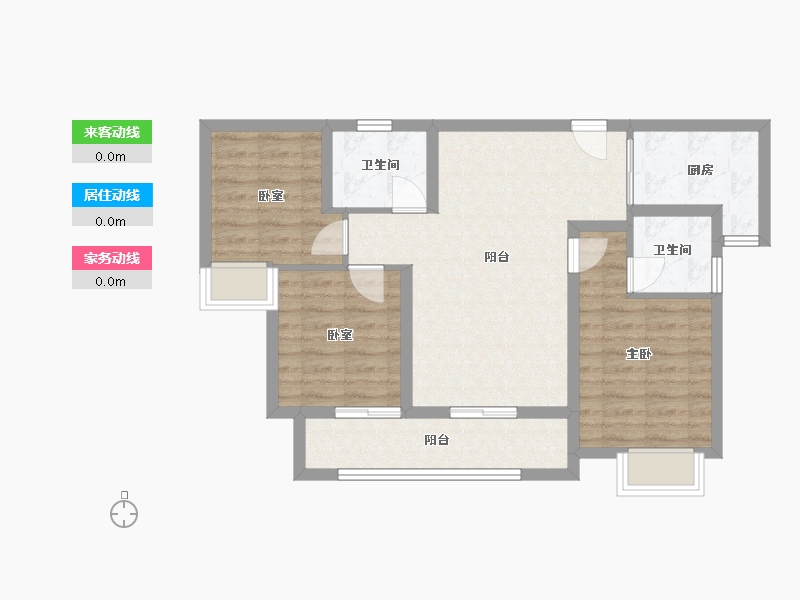 福建省-厦门市-中粮云玺壹号-74.67-户型库-动静线