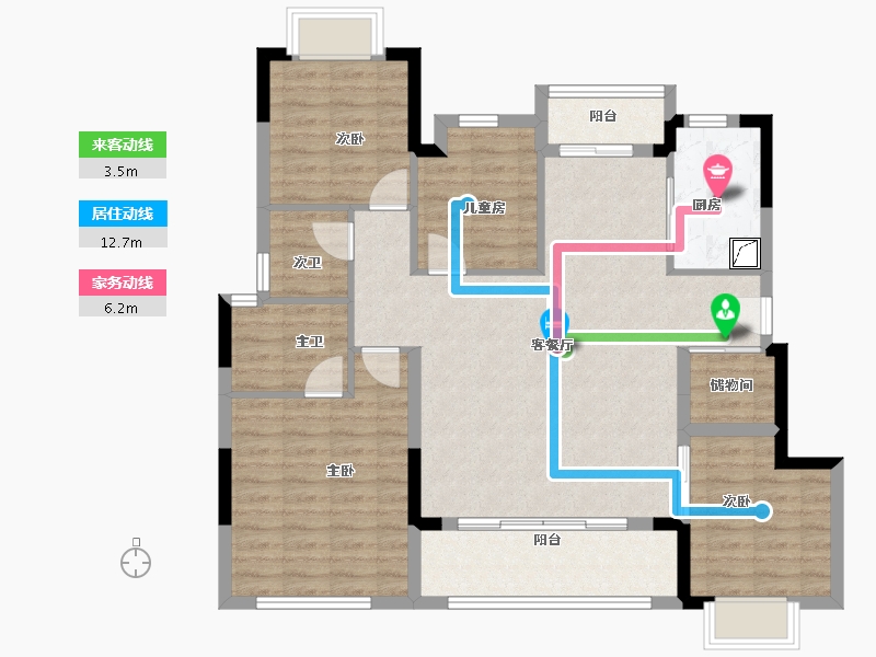 福建省-莆田市-建发文著-104.01-户型库-动静线