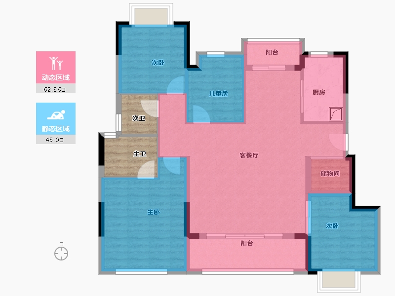 福建省-莆田市-建发文著-104.01-户型库-动静分区