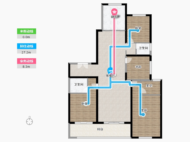 江苏省-苏州市-湖畔·阅云-165.32-户型库-动静线