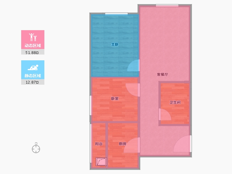 广东省-广州市-恒大冠珺之光-59.00-户型库-动静分区