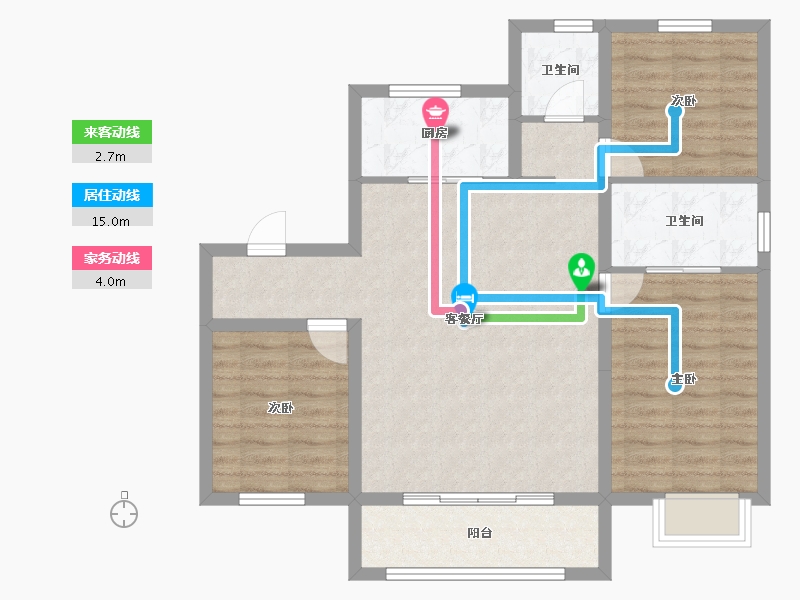 河北省-衡水市-君悦华府-86.30-户型库-动静线