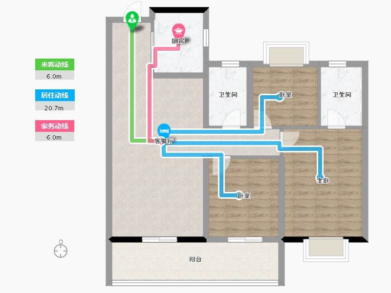 安徽省-合肥市-皖投云锦台-96.00-户型库-动静线