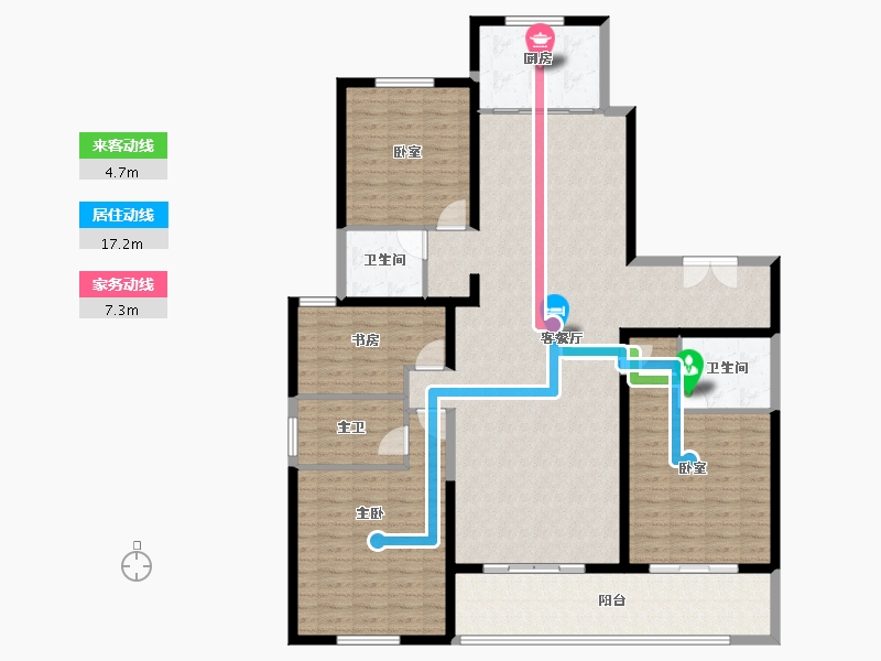 江苏省-苏州市-湖畔·阅云-161.13-户型库-动静线