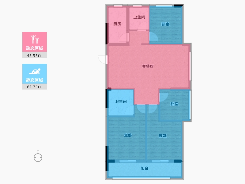 浙江省-杭州市-杭房·启润学府-97.02-户型库-动静分区