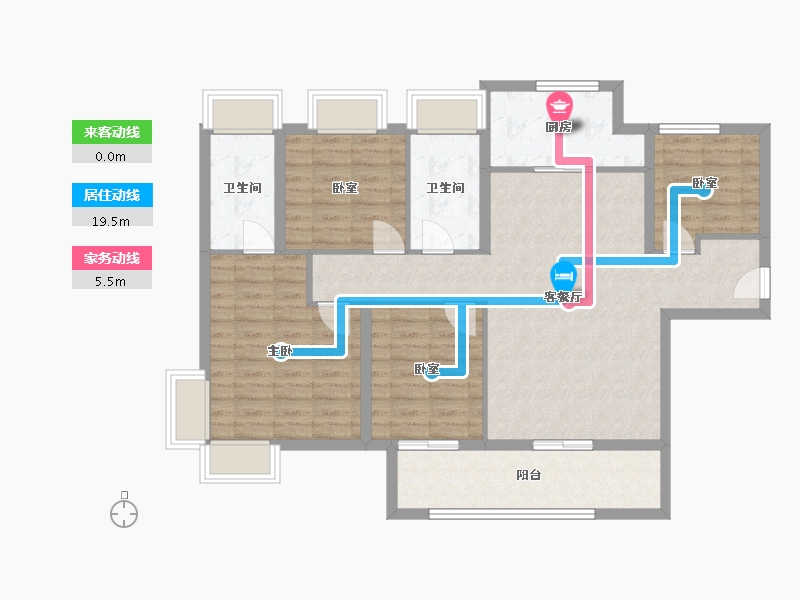 福建省-厦门市-中粮云玺壹号-104.00-户型库-动静线