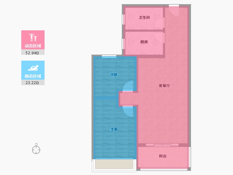 山东省-菏泽市-中达宜居锦苑-67.78-户型库-动静分区