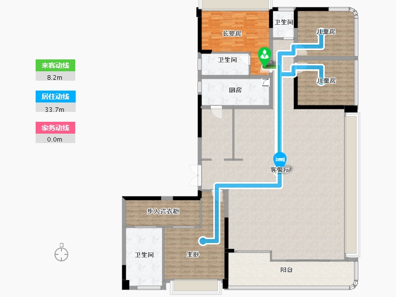 广东省-惠州市-中海龙湖百賢府-212.96-户型库-动静线