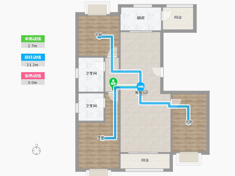 山东省-济宁市-瑞马意墅-102.00-户型库-动静线