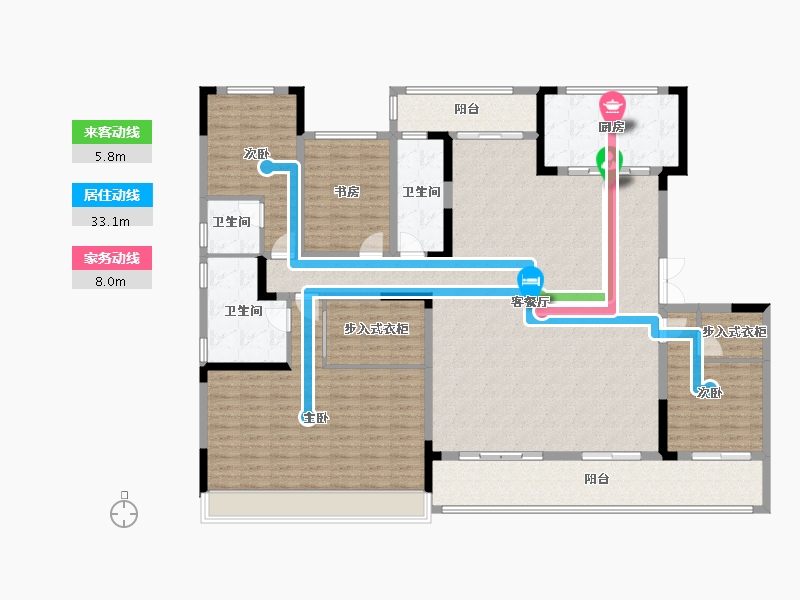 湖南省-长沙市-中建钰山湖-196.00-户型库-动静线