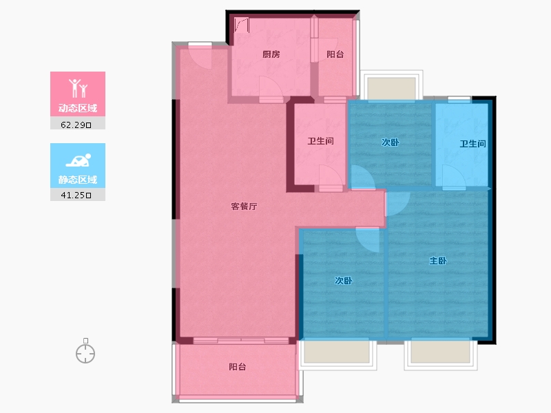 广西壮族自治区-百色市-恒大悦澜湾-93.00-户型库-动静分区