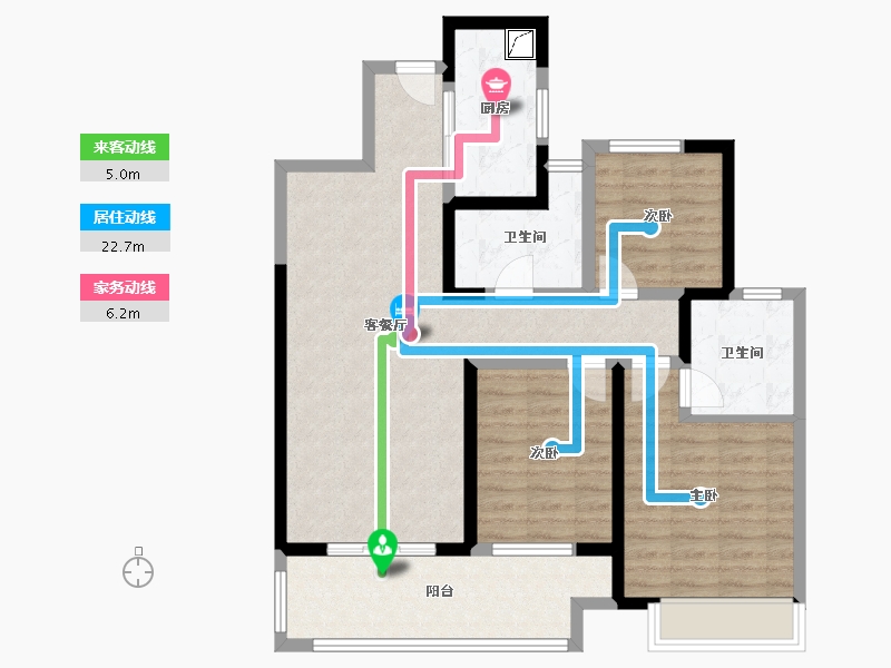 江苏省-盐城市-吾悦和府-92.00-户型库-动静线