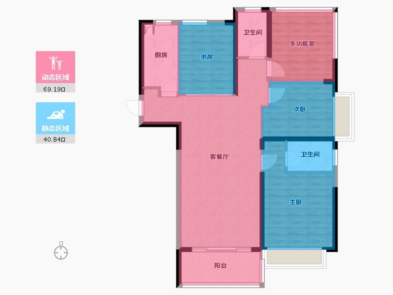 湖南省-长沙市-建工·象山国际-98.59-户型库-动静分区