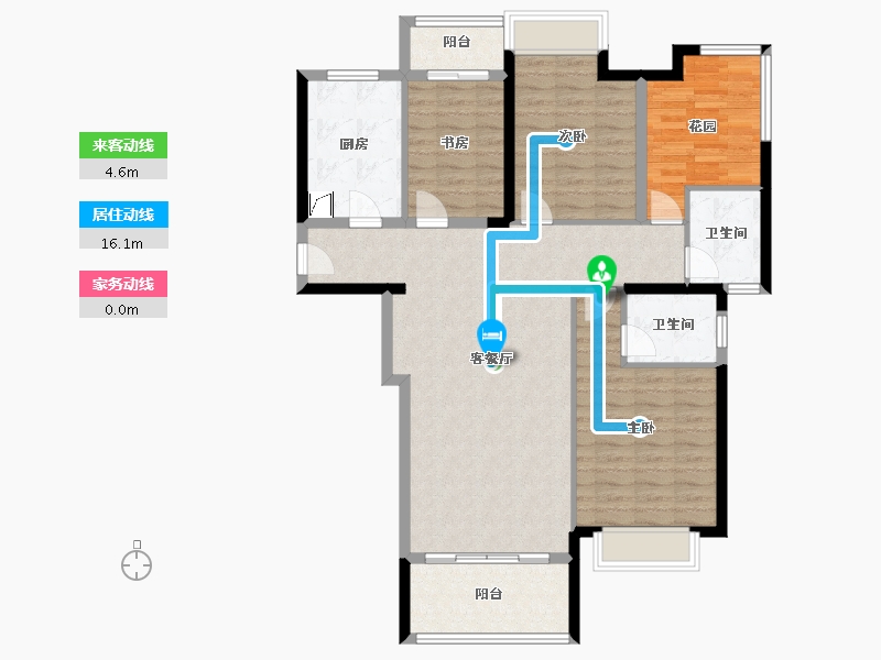 湖南省-长沙市-建工·象山国际-111.20-户型库-动静线