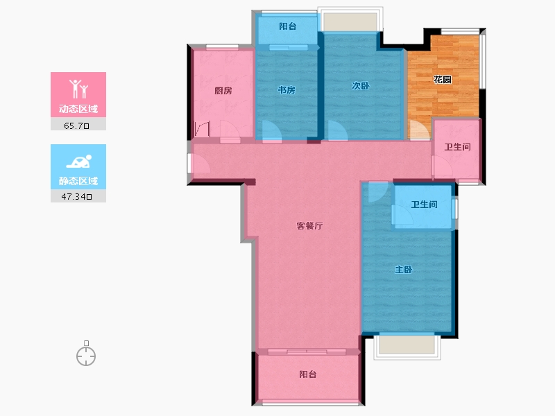 湖南省-长沙市-建工·象山国际-111.20-户型库-动静分区