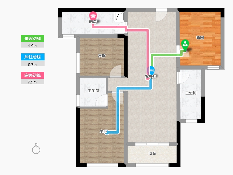 湖南省-长沙市-建工·象山国际-82.24-户型库-动静线