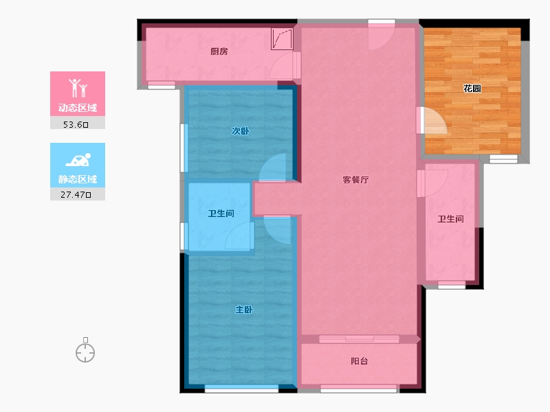 湖南省-长沙市-建工·象山国际-82.24-户型库-动静分区