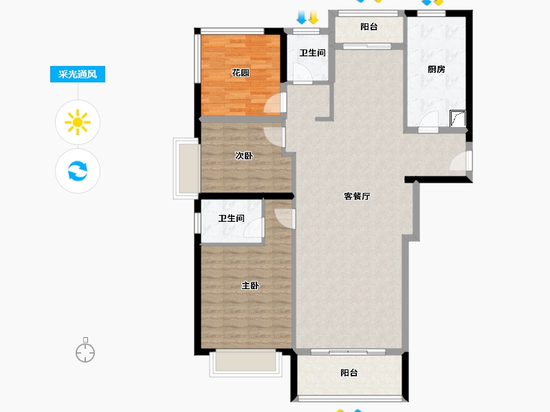 湖南省-长沙市-建工·象山国际-115.20-户型库-采光通风