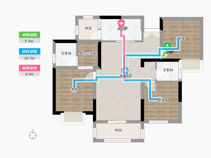 四川省-德阳市-东湖山水-76.54-户型库-动静线