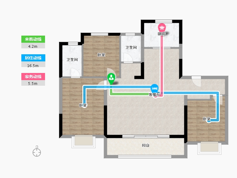 江苏省-徐州市-上东区-105.88-户型库-动静线