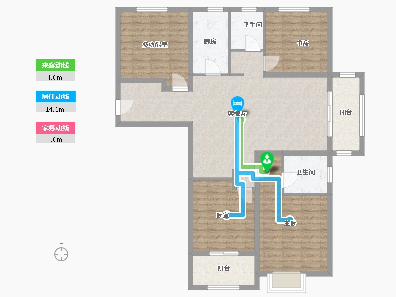 江苏省-徐州市-云湖明庐-113.98-户型库-动静线