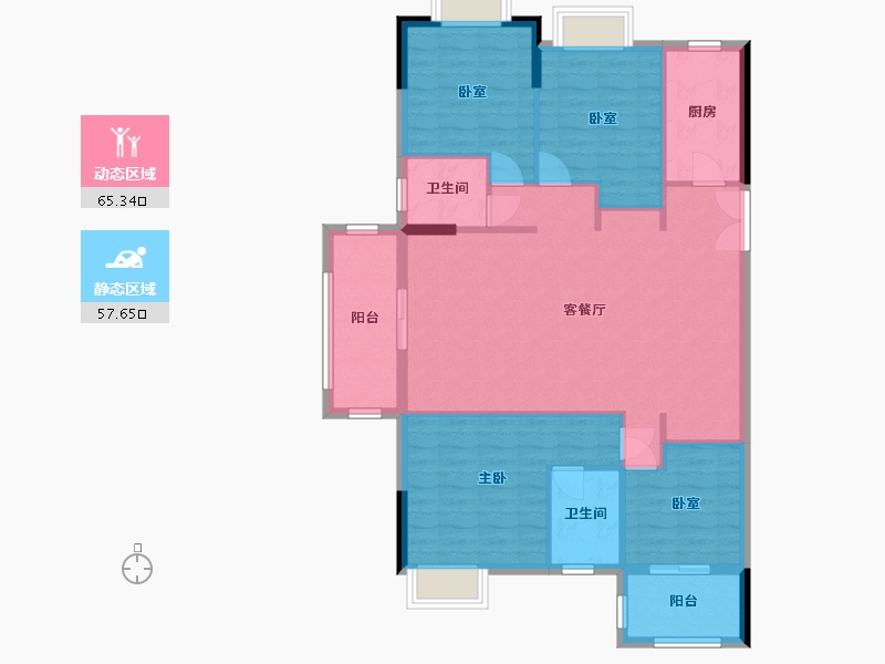 河南省-平顶山市-美好生活家园-116.00-户型库-动静分区