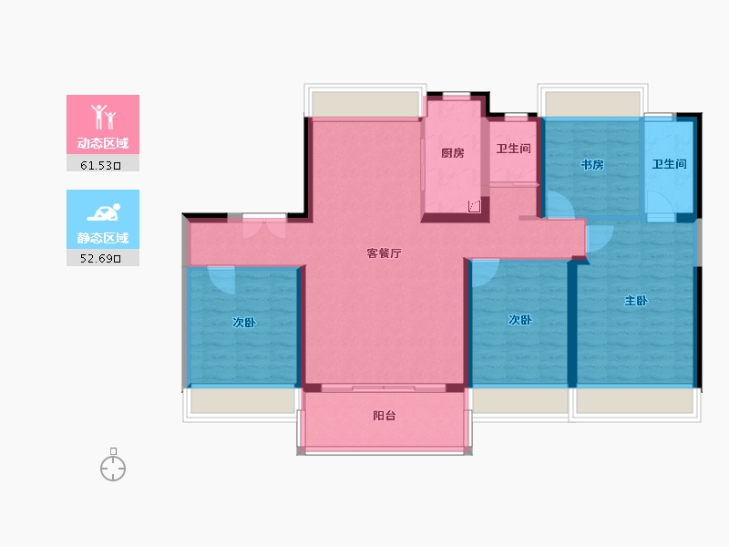 江苏省-宿迁市-黄金时代-110.00-户型库-动静分区