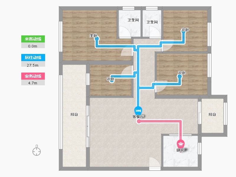 福建省-福州市-恒宇国际公馆-110.00-户型库-动静线