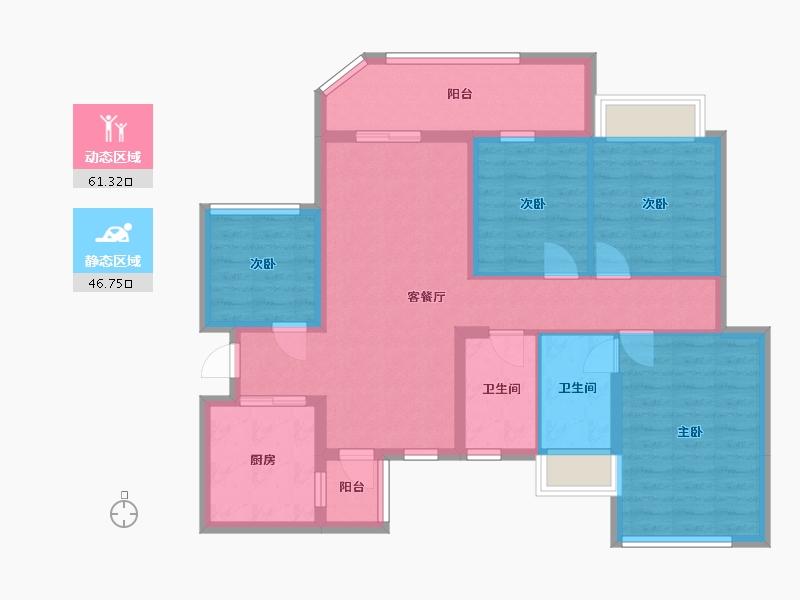 广东省-湛江市-公园一号(人民大道北)-91.00-户型库-动静分区