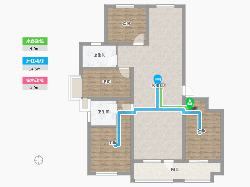 山东省-临沂市-青啤家园-116.00-户型库-动静线